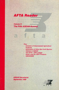 Image of AFTA Reader Volume IV The Fifth ASEAN Summit